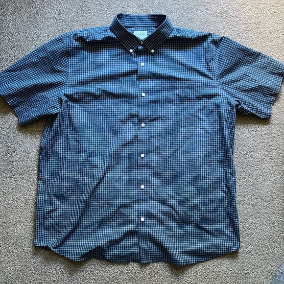 LL Bean Men's Kennebunk Wrinkle Free Traditional Fit Gingham Check Shirt | XLT - Picture 5 of 10